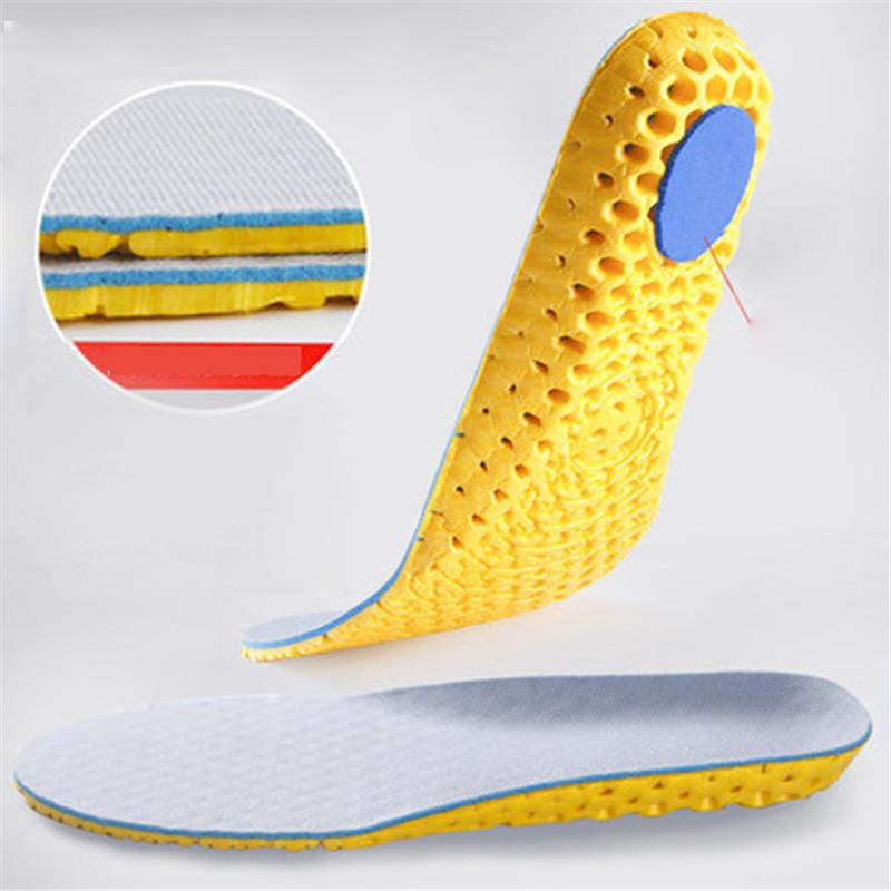 Elastic Shock Absorbing Shoe Insoles Breathable Honeycomb Sneaker Inserts Sports Memory Foam Shoe Insole Unisex