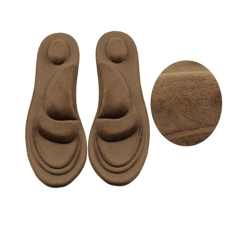 4D Flock Memory Foam Orthotic Insole Arch Support Orthopedic Insoles For Shoes Flat Foot Feet Care Sole Shoe Orthopedic Pads