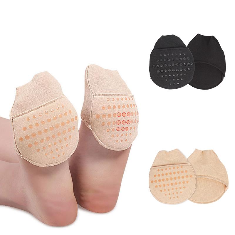 1Pair Silicone Insoles High Heels Slipper Forefoot Pads For Women Breathable Female Forefoot Socks Anti slip Half Yard Pad Soles