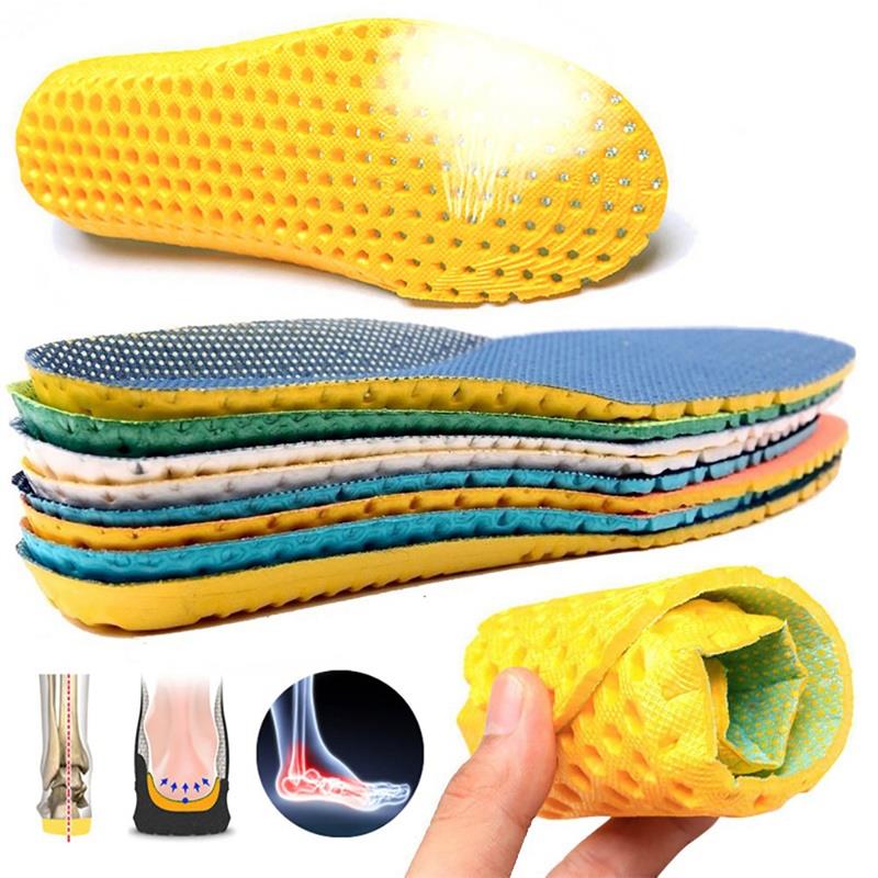Elasticity shock absorption Non slip Breathable Sport Insole Men Womens Foot Care Pad Comfortable Shoe Cushions 1pair 2pair 3pair