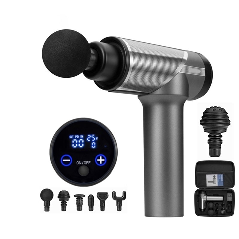 24V Muscle Massage Gun Deep Tissue Massager Therapy Body Muscle Stimulation Pain Relief for EMS Pain Relaxation Fitness Shaping