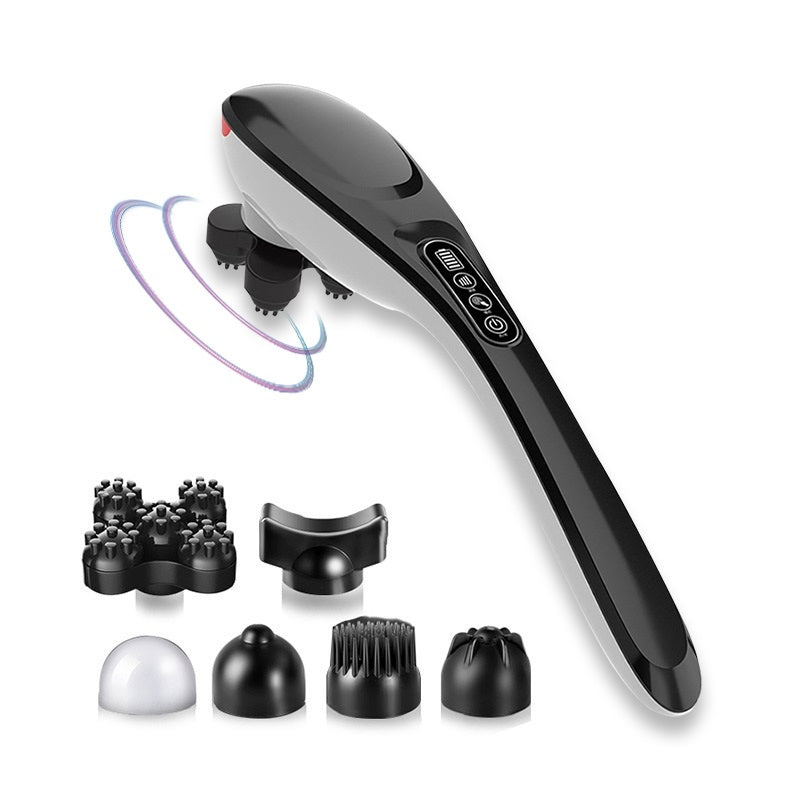 Cordless Handheld Back Massager , Rechargeable Electric Deep Tissue For Back Muscle Foot Neck Shoulder Leg Body Pain Relief