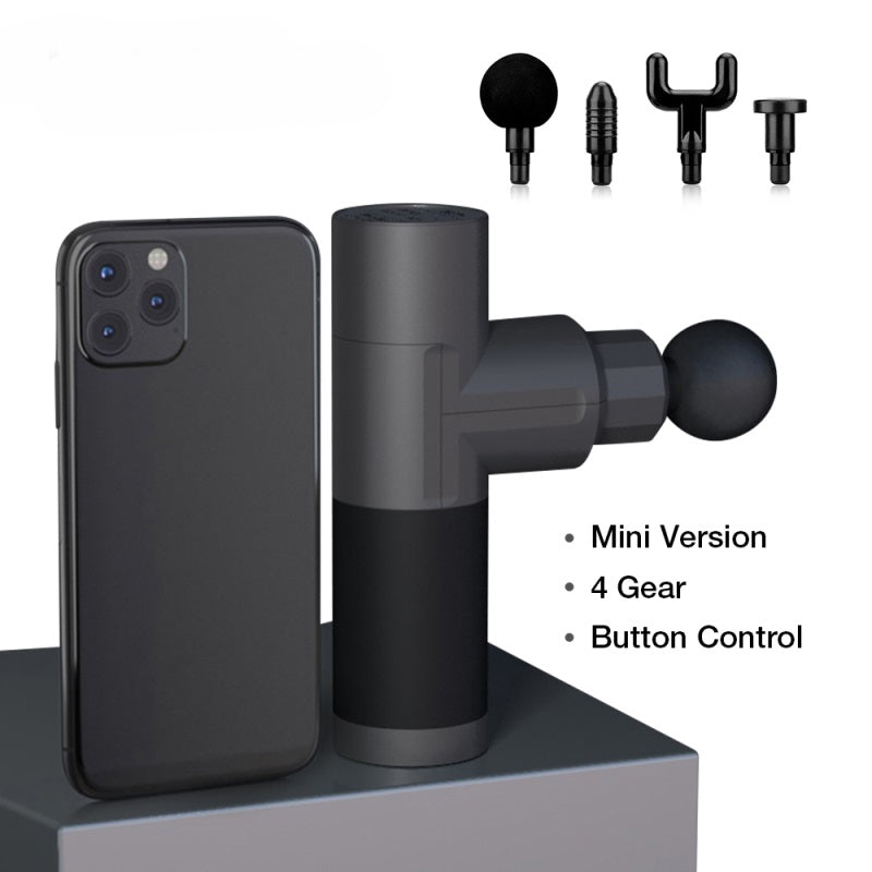 Mini Muscle Massage Gun Body Massager Pain Therapy Deep Massage Relaxation Relief Fascia Gun Small Fitness Equipment Acid Relief