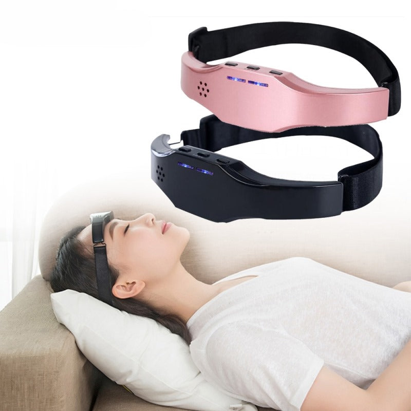Electric Head Massager Relax Headache Eliminator Aid Therapy Sleeping Device Sleep Monitor Migraine Relief Hypnotic Apparatus